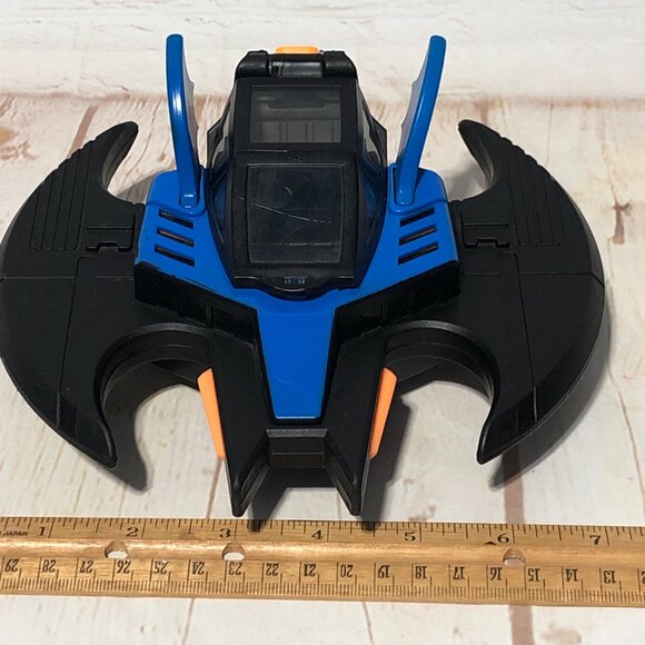 Imaginext DC Super Friends BATWING Blue Bat Jet Plane Fisher Price With Batman - Picture 10 of 10